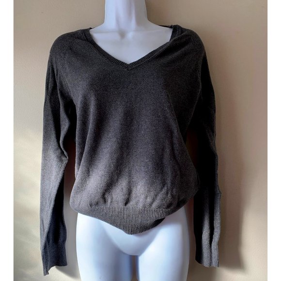 GAP grey cotton V-neck size M - Picture 1 of 13